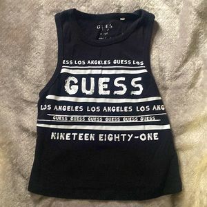 Black Guess Tank Top